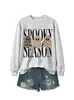 Amazon eBay tienda independiente moda versátil mujer temporada espeluznante tres fantasmas sudadera divertida