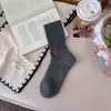 Calcetines de Nuevo Estilo Otoño Temprano 2026 para Mujer Color Sólido Algodón Hueco Transpirable Estilo Coreano Calcetines para Mujer