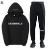 FEAROFGOD linha dupla Essentials transfronteiriço novo conjunto LOGO no peito estampagem a quente conjunto com capuz para casais F