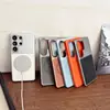 Funda con patrón de lichi adecuada para funda de teléfono Samsung S26 Ultra, S26/S25 magnética, S25UL/S24 modelo nuevo, S25+