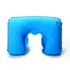 Almohada de Camping de PVC Afelpado en Forma de U, Almohada Cervical, Almohada para la Espalda, Almohada de Aviación, Almohada para Avión, Almohada de Viaje, Almohada Inflable, Soporte para el Cuello