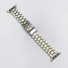 Adequado para Pulseiras de Relógio Apple iWatch, Pulseiras de Relógio Inteligente de Aço Inoxidável Metálico de Cinco Peças, Atacado de Fábrica
