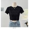 Camiseta Básica Feminina de Verão Nova Chegada Slim Modeladora de Manga Curta