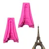 Forma de bolo de pasta americana em formato de torre, argila macia, gelatina, sabonete artesanal, pudim, ferramenta DIY para assar