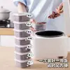 Versão Mini Recipientes para Preparo de Refeições com Arroz Integral Seguros para Freezer Seguros para Micro-ondas Caixa para Manter Fresco Caixa de Almoço Caixa para Natto Porcionamento Grau Alimentício