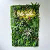 Parede de Plantas Parede de Fundo de Plantas Verdes Decoração de Parede Interna Varanda Cabeça de Porta Tridimensional Gramado Artificial Biônico