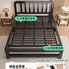 Cama Marco de Cama Doble de 1.8m Engrosado y Reforzado Cama Individual de 1.2m Marco de Hierro Tatami Cama Dormitorio Cama de Hierro Forjado de 1.5m
