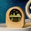 Edifício Marco Cristal Lapidado 3D Luminoso Souvenir Turístico do Lago Oeste de Hangzhou Enfeite de Luz Noturna Presente de Aniversário