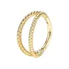 Moda Europea y Americana Acero Inoxidable 316 Anillo de Nariz Venta al por Mayor Amazon Corazón de Durazno con Incrustaciones de Zircón Joyería para Perforación de Septo Nasal de Doble Cara