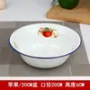 Tazones de esmalte estilo nostálgico, incluyendo tazones profundos, tazones poco profundos y tazones de sopa de esmalte con borde plano, tazones pequeños, tazones profundos, tazones multiusos y tazones mezcladores clásicos de esmalte