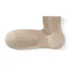 Calcetines de malla transpirables de media pantorrilla para hombre, calcetines deportivos de algodón de color liso que absorben el sudor, estilo fino de verano