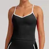 Amazon Transfronterizo Color de Contraste Nude Sujetador de Yoga Correa Fina Espalda Hermosa Secado Rápido Chaleco Deportivo Ropa Interior para Correr Fitness para Mujeres