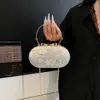 Bolso de Noche Texturizado y Elegante con Clip para Mujer, Modelo Verano 2025, Bolso de Mano Metálico de Moda con Cadena, Bolso de Hombro y Cruzado