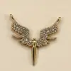 Colar de Asas de Anjo Nova Moda Transfronteiriça Masculino Corrente para Clavícula Feminina Pingente Criativo com Microincrustação Acessórios Atacado