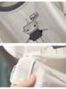 7437 Roupas Infantis Roupa de Verão para Crianças Camiseta Estampada de Desenho Animado de Manga Curta da Moda para Meninos Roupas de Estilo Verão 2026 Novo Estilo