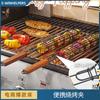 Herramientas para barbacoa doméstica, clip para barbacoa, encriptación de acero inoxidable, tablilla para carne y verduras, parrilla redonda para barbacoa, exterior