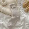 Calcetines de Lana Estilo Coreano para Mujer, Calcetines Gruesos de Media Pantorrilla para Otoño e Invierno, Calcetines Largos Holgados de Tela con Puño Cálido de Cachemir para Invierno