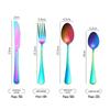 Faca e garfo conjunto de bife de aço inoxidável faca e colher de garfo doméstico Estilo ocidental louça criativa sobremesa colher Fork set fabricantes