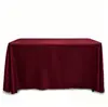 Impresión de Logo Transfronteriza Posible, Cubre Mesa Rectangular, Tela Lisa, Color Sólido, Adecuado para Banquetes, Restaurantes, Bodas, Exposiciones y Mesas de Comedor