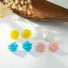 Pendientes Azules con Perlas de Verano Nuevo Diseño Original Pendientes Retro Simples Blancos para Mujer Lujo Accesible Pendientes de Gama Alta