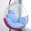 Almofada de assento para cesta suspensa, almofada de balanço para cadeira suspensa, almofada para cadeira de balanço de rattan, almofada de assento integrada espessa, transfronteiriça, almofada de assento removível e lavável