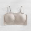 Verano Nuevo Soporte Suave Ropa Interior Sin Costuras Sujetador de Mujer Pecho Pequeño Push-Up Sin Copa Vacía Ropa Interior Seda de Hielo Espalda Hermosa Envoltura Pecho