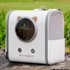 Bolsa Transportadora para Gatos para Uso al Aire Libre, Bolsa Transportadora Portátil tipo Cápsula Espacial Anti-Estrés para Perros, Mochila Ligera para Mascotas con Gran Capacidad, Transpirable y No Sofocante