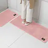 Alfombra de Cocina Larga Resistente a Manchas, Felpudo de Entrada de Baño, Alfombrilla Antideslizante para Inodoro, Alfombrilla Absorbente para Baño
