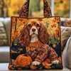 2026 Nova Série de Filhotes Transfronteiriça Estampa Digital Bolsa Tote Acolchoada de Ombro Fashion