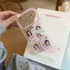 Etiqueta pequeña de jade transparente es adecuada para funda de teléfono Apple 18promax, iPhone 17p linda, 16 anticaídas, 15p dura