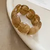 Pulseira Elástica de Acrílico Colorida com Estampa de Leopardo Gradiente Transfronteiriça Europeia e Americana, Pulseira de Luxo Leve de Alta Qualidade, Acessório de Mão Fashion Exagerado