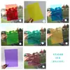 Celofán de color lámina de plástico transparente jardín de infantes niños hecho a mano duro DIY película transparente papel plástico película de PVC