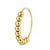 Nuevo Anillo Giratorio de Acero Inoxidable Incrustado con Diamantes Apilable Liso para Mujer Set de Joyería de Lujo Ligero