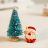 Muñeco de Papá Noel Alce Muñeco de Nieve Resina Adornos Pequeños Decoraciones Navideñas Mesa de Arena Micropaisaje Mini Adornos