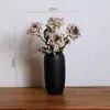 Jarrón de Cerámica Morado Rosa Simulado, Estilo Minimalista Moderno, Lujo Ligero, Adorno de Decoración de Oficina en Casa de Gama Alta