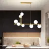Luminárias Criativas Nórdicas Longas Feijão Mágico Simples Modernas para Mesa de Bar Longa Lustres Personalizados Modernos para Recepção Sala de Conferência