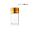 Tapa de Aluminio de 22 mm Botella de Tubo de Vidrio de Borosilicato Alto Sellado a Rosca Transparente Botella de Dulces Botella Cápsula Botellita de Medicina de Pequeña Capacidad