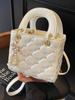 Bolsas de alta qualidade para mulheres 2024 Novo design de nicho Bolsa transversal Estilo de celebridade da internet Outono e inverno Bolsa acolchoada Princesa Diana
