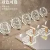 Gancho de Onda de Agua, Lujo Ligero, Gancho de Pared Fuerte Adhesivo para Baño y Tocador sin Taladro, Gancho Rastreo Cero para Dormitorio Detrás de la Puerta