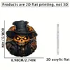 Colgante de calabaza de Halloween con sombrero de bruja para coche acrílico plano nuevo colgante de vacaciones