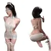 Conjunto de lencería de uniforme de enfermera sexy con una falda ajustada a la cadera, seductor y coqueto, no es necesario quitarlo, para mujeres