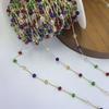 Material diy 4mm cristal intervalo 2mm corrente cruzada corrente solta artesanal corrente para grampo de cabelo pulseira colar corrente básica para joias