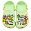 Mundo de Ocio Transfronterizo Atracciones Turísticas Famosas Accesorios Zapatos Flor de Zapato Hebilla Zuecos Decoración Hebilla de Flor de Zapato de PVC Playa