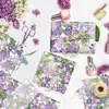 Wx142 Papel Pera Lila 17g Papel de Envoltura a Prueba de Humedad para Dulces de Regalo Papel de Seda Decorativo Flor Lila
