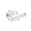 Suporte de Papel Toalha de Aço Inoxidável, Suporte de Guardanapo de Cozinha Sem Furos, Suporte de Papel Higiênico para Banheiro, Porta Rolos de Papel para Banheiro