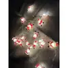 Navidad Lote Transfronterizo LED Papá Noel Sombrero Negro Muñeco de Nieve Cabeza de Ciervo Bastón Caja de Regalo Cierre de Campana Cable de Cobre Luz