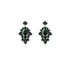 Pendientes geométricos de color retro transfronterizos estilo corte nicho pendientes de gota de agua ovalados pendientes de combinación de colores medievales venta al por mayor