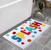 Alfombra de Piso Absorbente de Agua Dibujos Animados Kai Love para Baño Antideslizante, Resistente a la Suciedad y al Desgaste Alfombra de Piso Engrosada de Invierno Alfombra de Imitación Cachemir