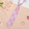 Corbata pequeña JK para mujer, estilo universitario, a cuadros, uniforme japonés holgado para hombres y mujeres, estudiantes, camisa, corbatas cortas de moda
