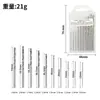 Broca Manual de Acrílico e Resina para Modelos DIY com Conjunto de 50 Brocas Mini Pretas